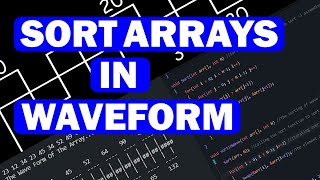 Sorting Symphony: Transforming Arrays into Waveform Elegance | Sorting Array In Terms of Waveform