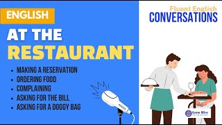Fluent English ConversationsㅣAt the RestaurantㅣDialogues & Phrases for Daily Life