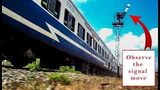 SPEEDING Coimbatore Mayiladuthurai Janshatabdi Express | Semaphore Signals | Indian Railways