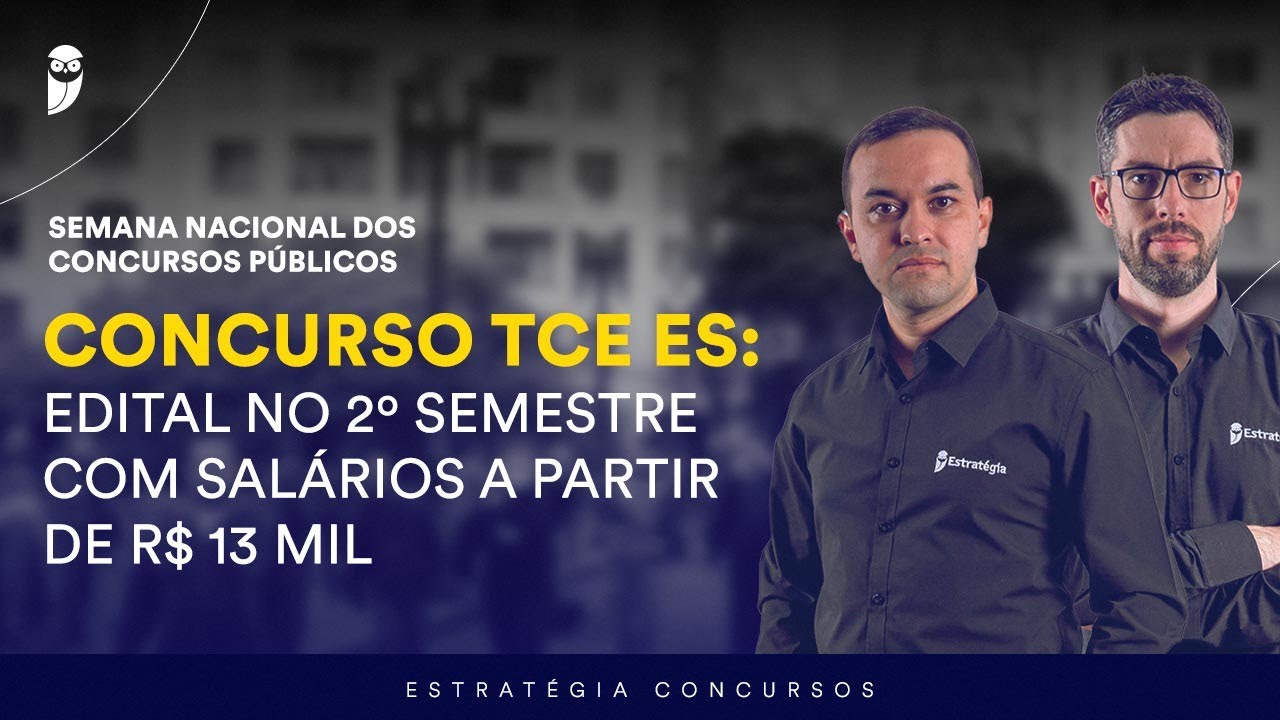 Concurso TCE ES: Edital No 2º Semestre Com Salários A Partir De R$ 13 ...