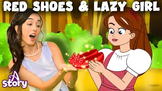 Red Shoes & Lazy Girl |Cartoon Khani Urdu | A Story Urdu