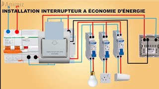 Installation Interrupteur à économie d'énergie