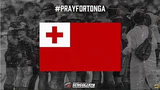 PRAY FOR TONGA from TOKYO SUNTORY SUNGOLIATH