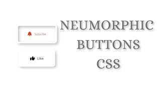Neumorphic Buttons Design with HTML & CSS | Easy Tutorial for Beginners #coding #HTML CSS