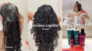 ROTINA CAPILAR *completa* detox, finalização, lavagem, dicas, produtos🫧