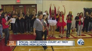 Special homecoming court at Troy Athens High School