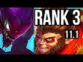 KHA'ZIX vs WUKONG (JUNGLE) | Rank 3, Rank 2 Kha, 17/1/6, Legendary | TR Challenger | v11.1