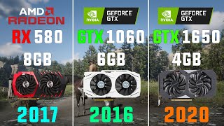 RX 580 8GB vs GTX 1060 6GB vs GTX 1650 4GB Test in 7 Games