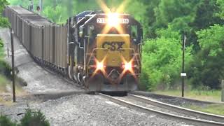 CSX 2318/6918 Slug-Set Leads a Coal Train on 4/30/16!