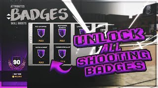 HOW TO GET ALL SHOOTING BADGES FAST!!! NBA 2K19 LIMITLESS RANGE, CATCH AND SHOOT, DIFFICULT SHOTS