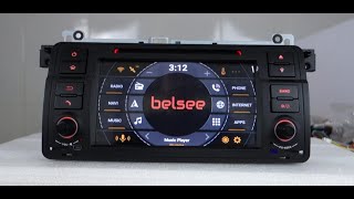 Belsee BMW 3 Series E46 Car GPS Radio Apple CarPlay Android 12 Auto Autoradio Screen CD DVD Player