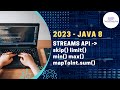2023 | Latest | Java8 | Java17 | Streams | limit | skip | max | min | mapToInt | sum
