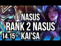 NASUS vs KAI'SA (MID) | Rank 2 Nasus, 11/3/10 | NA Challenger | 14.15