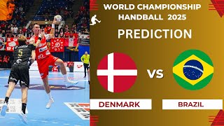 Denmark vs Brazil Handball World Championship 2025 Quarter Final Match Preview Prediction