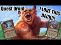 THIS DECK POPS OFF!!! | Questline Druid Guide | United in Stormwind | Wild Hearthstone