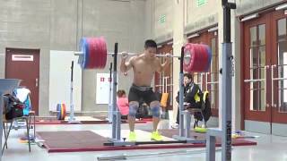 Lu Xiajoun pause squat 260 kg @77kg bw