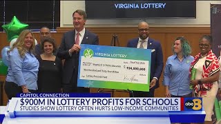 Virginia Lottery announces record profits, some concerned about the effect lottery has on low-income