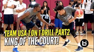 USA Basketball EPIC 1 ON 1 DRILL PART 2! Kevin Durant Cooking Everyone