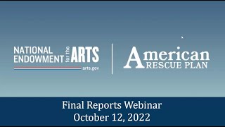 ARP Final Reports Webinar