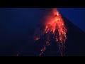 Timelapse: Mayon volcano in the Philippines spews lava and ash