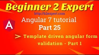 Angular template driven form validation (Part - 1)