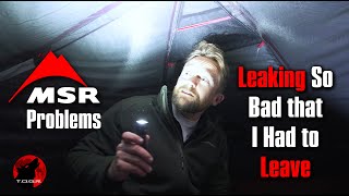 Some of the WORST Leaking EVER - MSR Zoic 2P Tent - Test Night