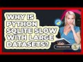Why Is Python SQLite Slow With Large Datasets? - Python Code School