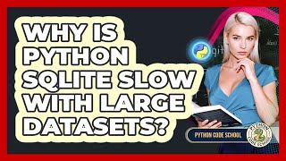Why Is Python SQLite Slow With Large Datasets? - Python Code School