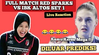 full match red spark vs ibk altos set 1 | mtv sport komedi reaction