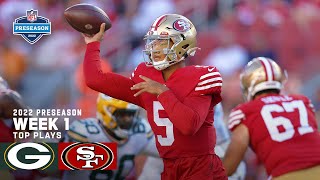 San Francisco 49ers Top Plays vs. Green Bay Packers | NFL 2022 Preseason Week 1