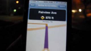 MapQuest Navigator iPhone Review - Route Recalculation