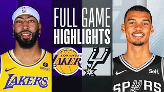 Los Angeles Lakers vs San Antonio Spurs Full Highlights HD | Dec 15, 2023 | 2023-24 NBA Season
