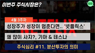 [4월 3주] 이번주 주식시장은? ㅣ 넷플릭스 ㅣ 기아 \u0026 테스나 ㅣ 분산투자의 의미