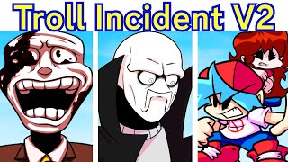FNF Vs Mr.Trololo V2.0 FULL STORY + CUTSCENES (Friday Night Incident V2) Mastro/Trollge/Troll