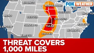 Multi-Day Severe Weather Threat Targets The Plains; Tornadoes, Large Hail Possible