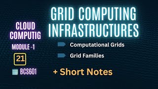 Grid Computing Infrastructures | Computational Grids | Grid Families | CC - 21