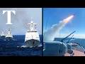 Russia and China test naval missiles in the Sea of Japan