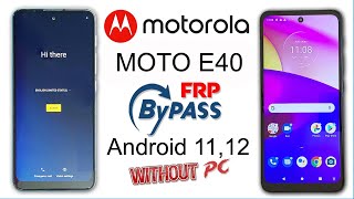 Motorola E40 Frp Bypass | New Method | Moto E40 Google Account Lock Unlock | Moto E40 Frp Without Pc