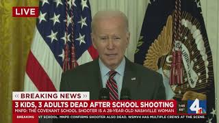 Biden calls for 'Gun Ban' with Locals; Nashville school shooter had drawn maps, done surveillance