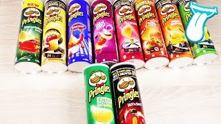 Ultimativer PRINGLES TASTE TEST! Chips testen und tasten - 10 Sorten Pringles verspeisen!