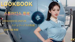 [4K] AI 룩북 | 승무원 룩북 Part.2| Stewardess uniform Ai 그림 | スチュワーデス制服 | AI LOOKBOOK