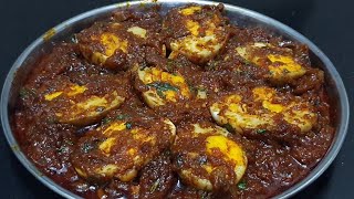 अंडा तवा मसाला | Quick \u0026 easy egg tawa masala by deeps kitchen marathi