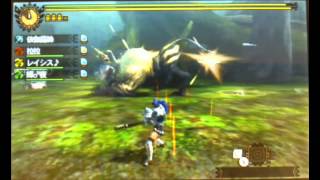 MH4 高雄護航團 ギルドクエスト ラージャンの狩猟 LV100【4PT】01:15'20