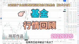 【20220326】白酒医疗新能源消费饮料黄金石油基金技术分析