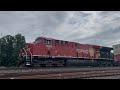 CPKC ET44AC with a crisp sounding 3rd gen K5HL leads an intermodal in Perry, OH