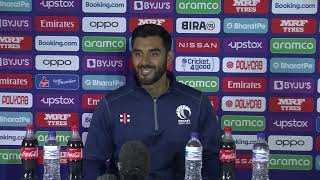 Safyaan Sharif | Pre-Match Press Interview | 2023 ICC World Cup Qualifiers | Scotland Vs West Indies