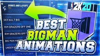 BEST BIGMAN ANIMATIONS NBA 2K20! NEVER LOSE WITH THESE!