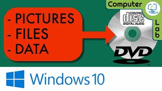 Burn Documents, Data & Pictures to CD, DVD in Windows 10