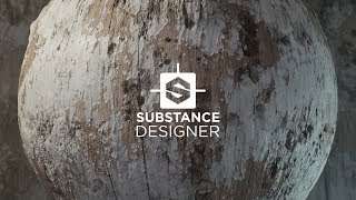 Old Painted Wood Substance Material - Full Process Series #01 #substancedesigner