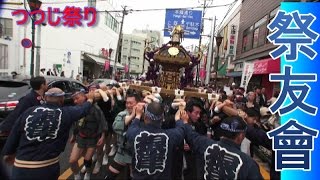 平成28年 根津神社「つつじ祭り」根津祭友會 神輿立派な渡御です。